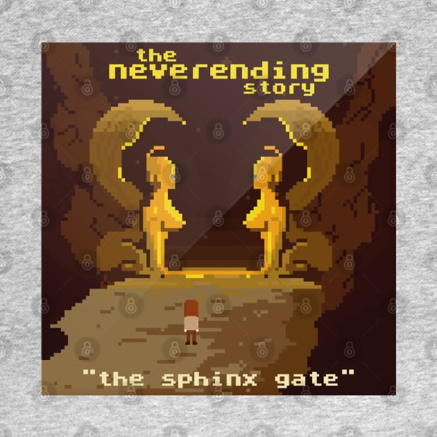 The Sphinx Gate 80s Video Game Fan Art by darklordpug